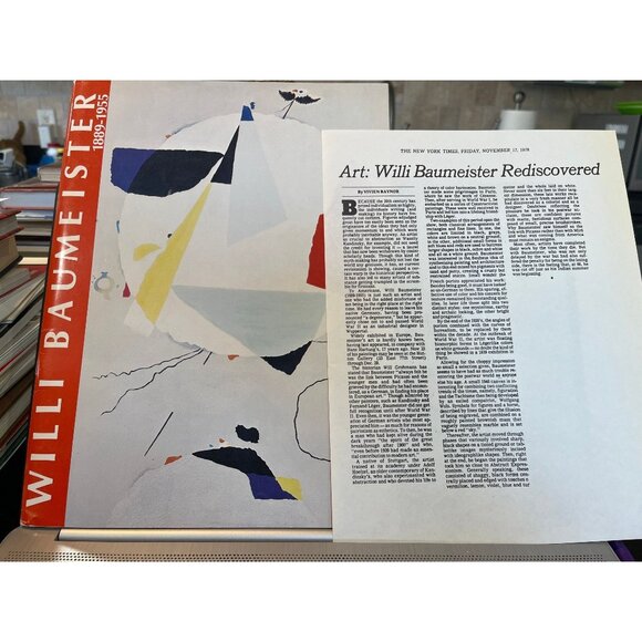 Willi Baumeister 1889-1955 First Edition Baumeister, Willi Leonard Hutton - Picture 1 of 7